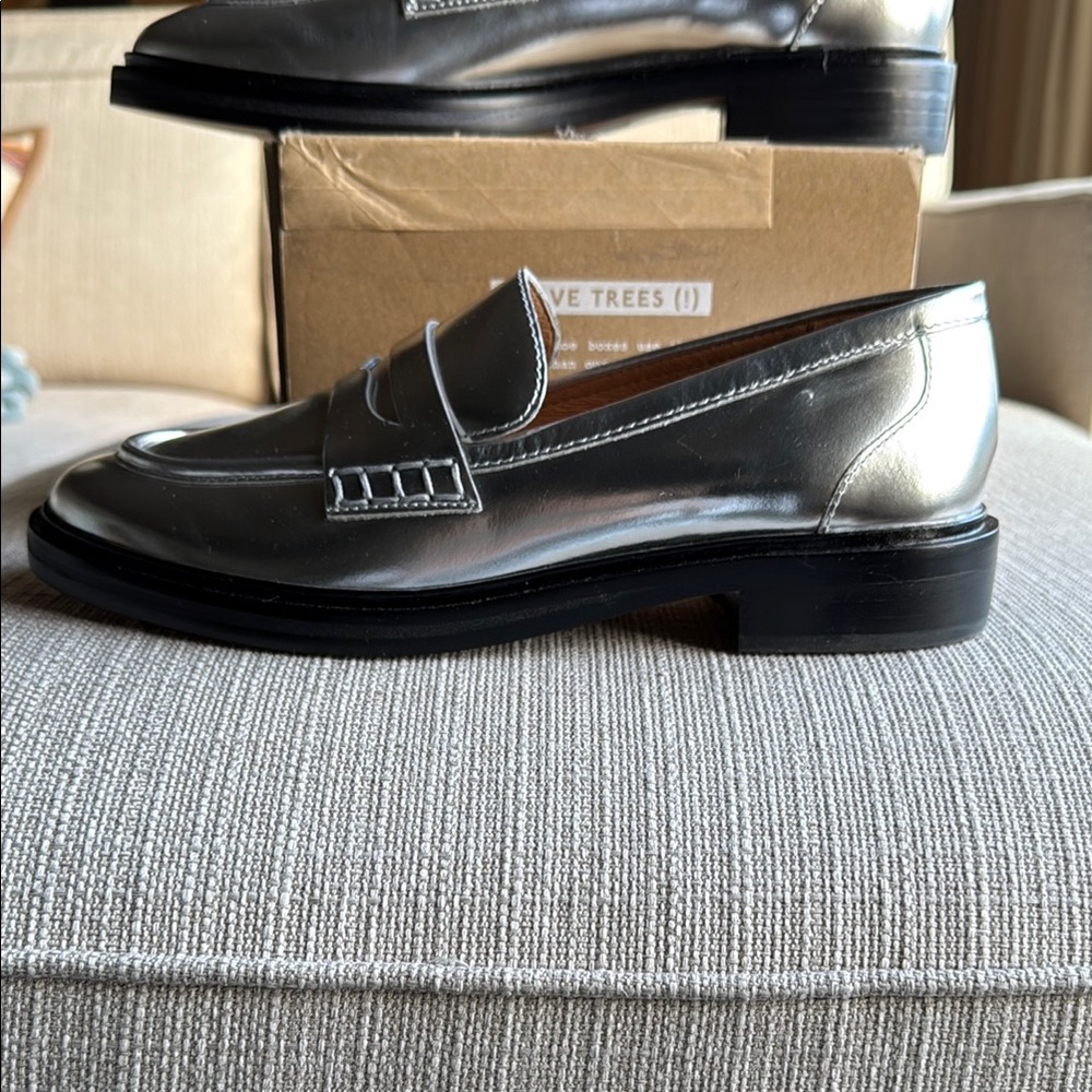 Madewell Silver Loafers - Picture 3 of 7